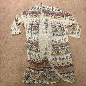 3/$12 Ginger G Multicolor Knit Cardigan size medium